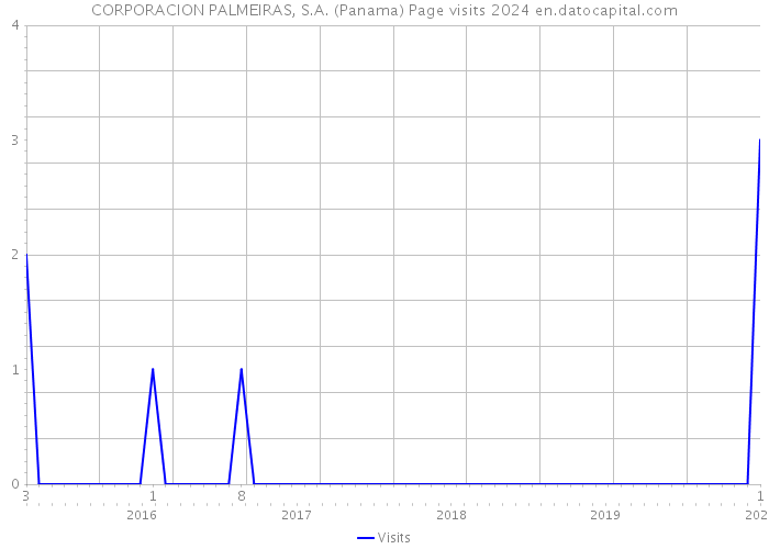CORPORACION PALMEIRAS, S.A. (Panama) Page visits 2024 