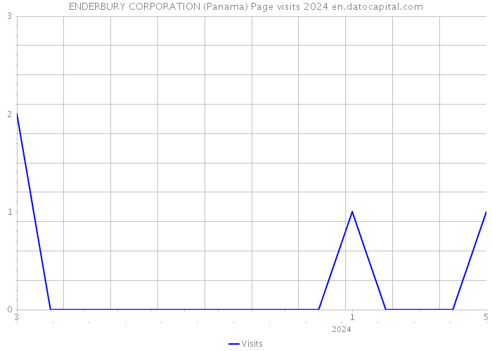 ENDERBURY CORPORATION (Panama) Page visits 2024 