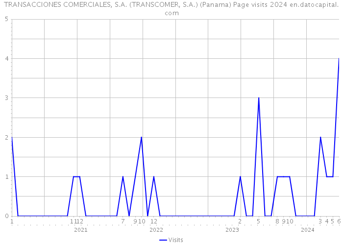 TRANSACCIONES COMERCIALES, S.A. (TRANSCOMER, S.A.) (Panama) Page visits 2024 