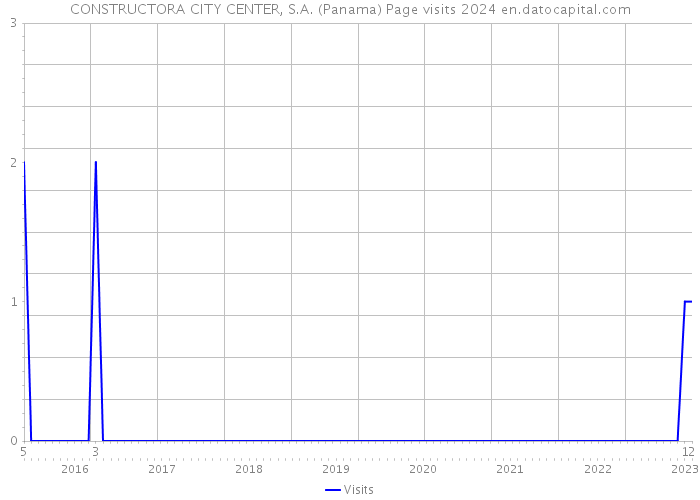 CONSTRUCTORA CITY CENTER, S.A. (Panama) Page visits 2024 