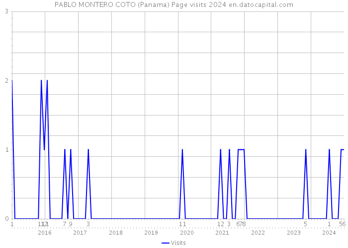 PABLO MONTERO COTO (Panama) Page visits 2024 