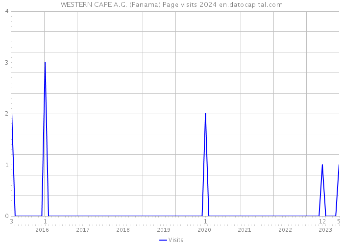 WESTERN CAPE A.G. (Panama) Page visits 2024 
