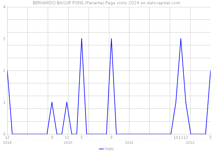 BERNARDO BAGUR PONS (Panama) Page visits 2024 