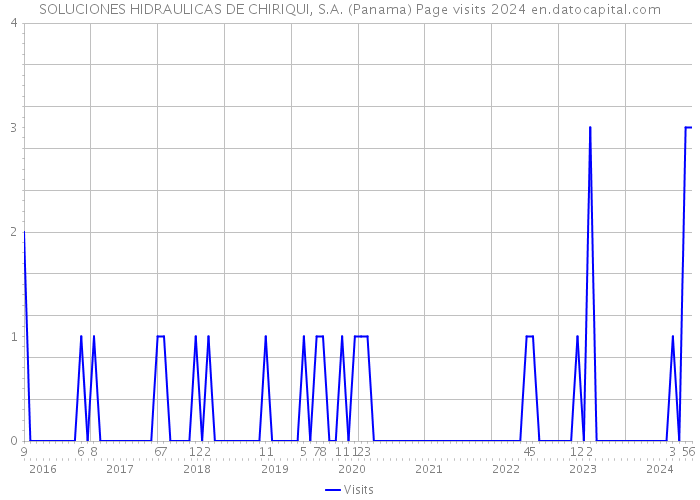 SOLUCIONES HIDRAULICAS DE CHIRIQUI, S.A. (Panama) Page visits 2024 