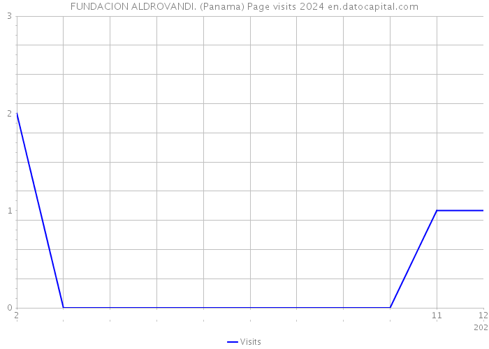 FUNDACION ALDROVANDI. (Panama) Page visits 2024 