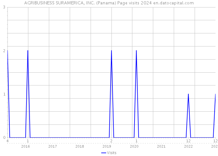 AGRIBUSINESS SURAMERICA, INC. (Panama) Page visits 2024 