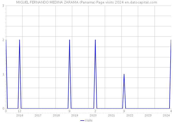 MIGUEL FERNANDO MEDINA ZARAMA (Panama) Page visits 2024 