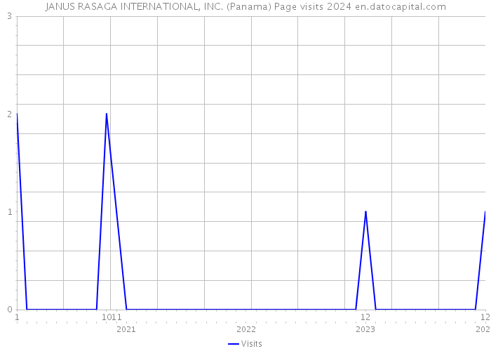 JANUS RASAGA INTERNATIONAL, INC. (Panama) Page visits 2024 