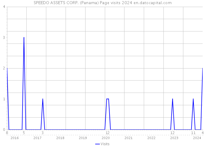 SPEEDO ASSETS CORP. (Panama) Page visits 2024 