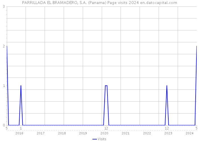 PARRILLADA EL BRAMADERO, S.A. (Panama) Page visits 2024 