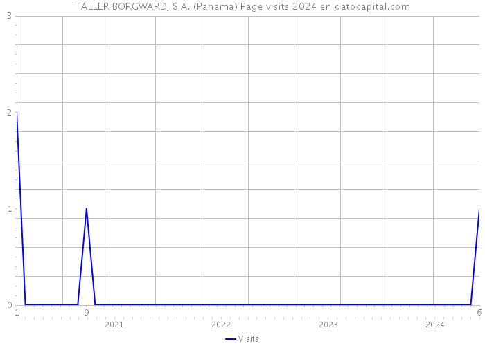 TALLER BORGWARD, S.A. (Panama) Page visits 2024 