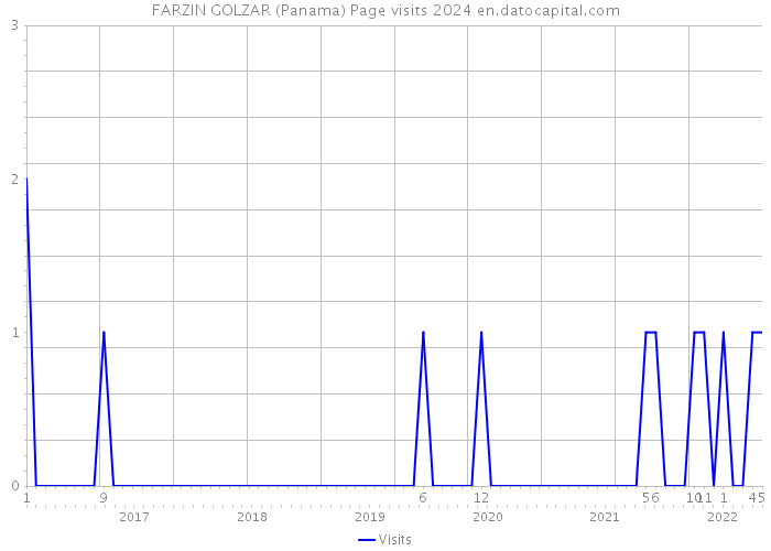 FARZIN GOLZAR (Panama) Page visits 2024 