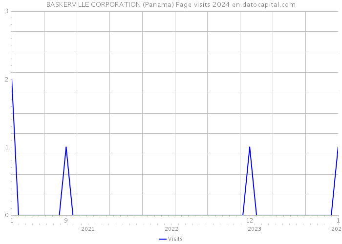 BASKERVILLE CORPORATION (Panama) Page visits 2024 