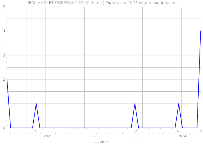 REAL MARKET CORPORATION (Panama) Page visits 2024 