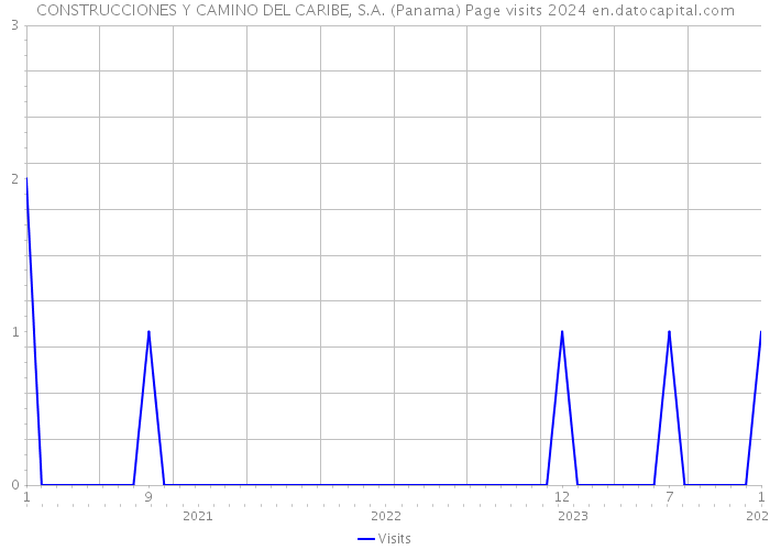 CONSTRUCCIONES Y CAMINO DEL CARIBE, S.A. (Panama) Page visits 2024 