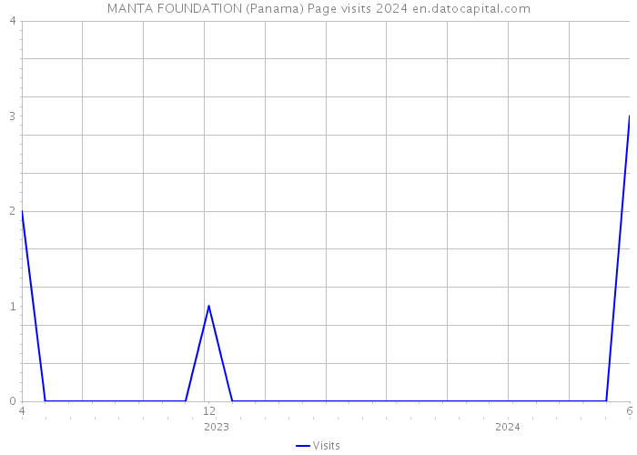 MANTA FOUNDATION (Panama) Page visits 2024 