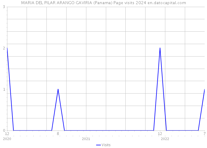 MARIA DEL PILAR ARANGO GAVIRIA (Panama) Page visits 2024 