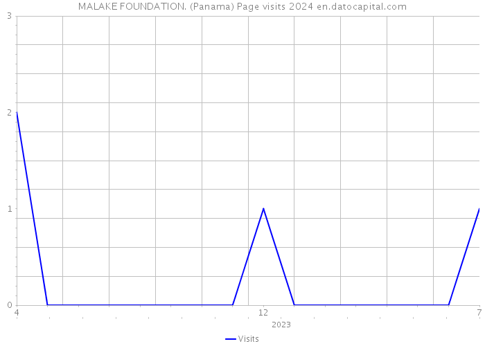 MALAKE FOUNDATION. (Panama) Page visits 2024 