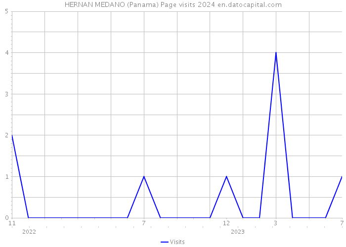 HERNAN MEDANO (Panama) Page visits 2024 