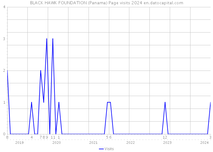 BLACK HAWK FOUNDATION (Panama) Page visits 2024 