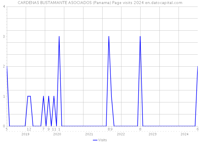 CARDENAS BUSTAMANTE ASOCIADOS (Panama) Page visits 2024 