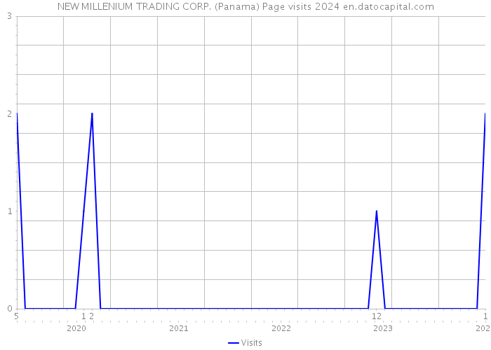 NEW MILLENIUM TRADING CORP. (Panama) Page visits 2024 