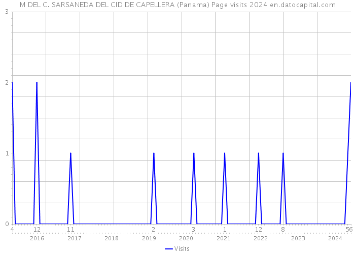 M DEL C. SARSANEDA DEL CID DE CAPELLERA (Panama) Page visits 2024 