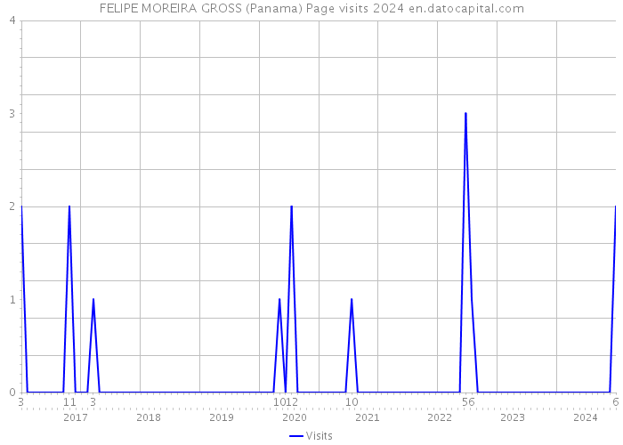 FELIPE MOREIRA GROSS (Panama) Page visits 2024 