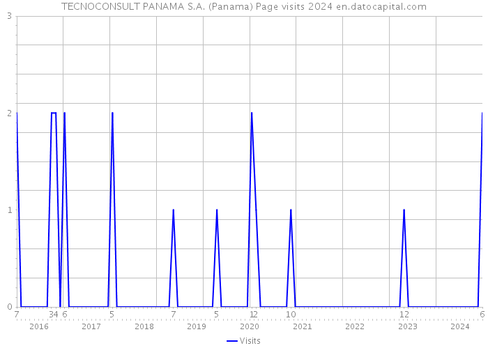 TECNOCONSULT PANAMA S.A. (Panama) Page visits 2024 