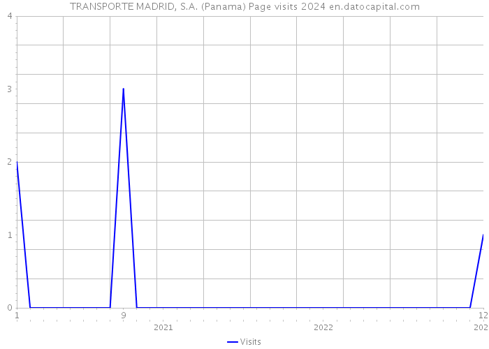 TRANSPORTE MADRID, S.A. (Panama) Page visits 2024 