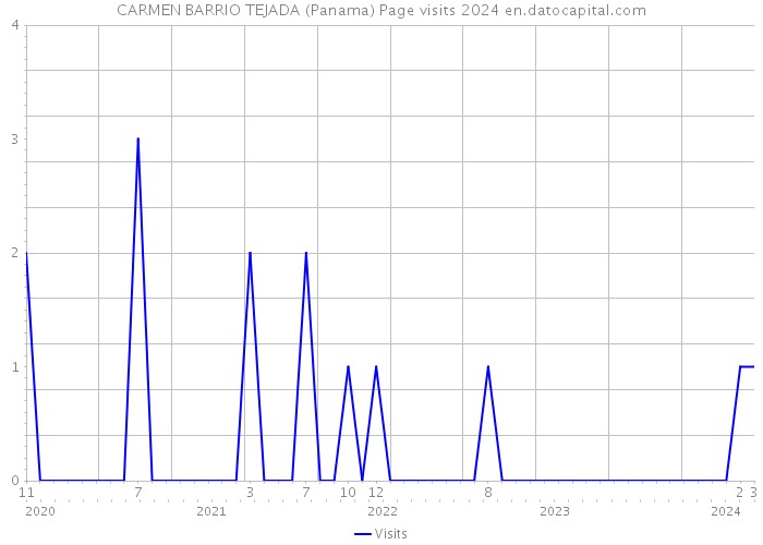 CARMEN BARRIO TEJADA (Panama) Page visits 2024 