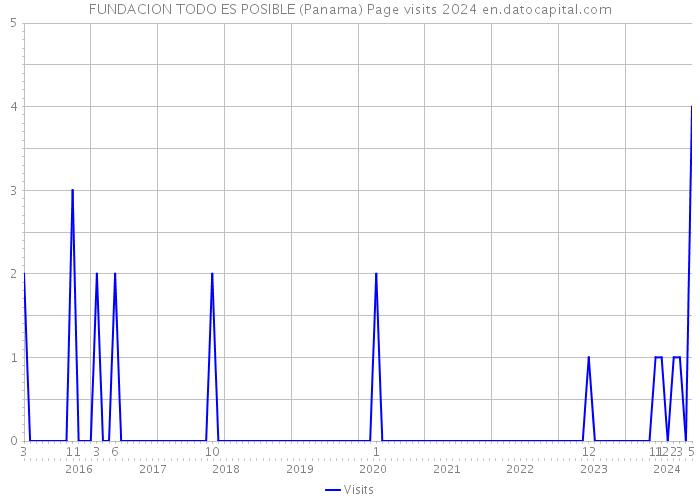 FUNDACION TODO ES POSIBLE (Panama) Page visits 2024 