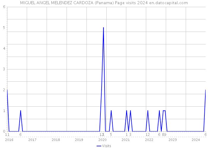 MIGUEL ANGEL MELENDEZ CARDOZA (Panama) Page visits 2024 