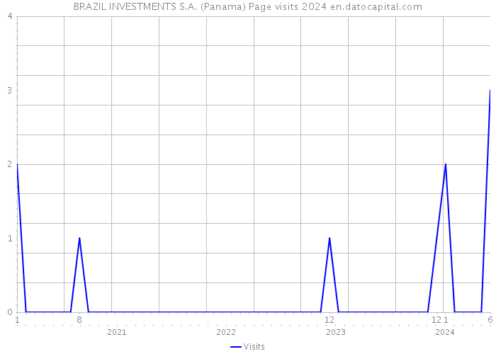 BRAZIL INVESTMENTS S.A. (Panama) Page visits 2024 