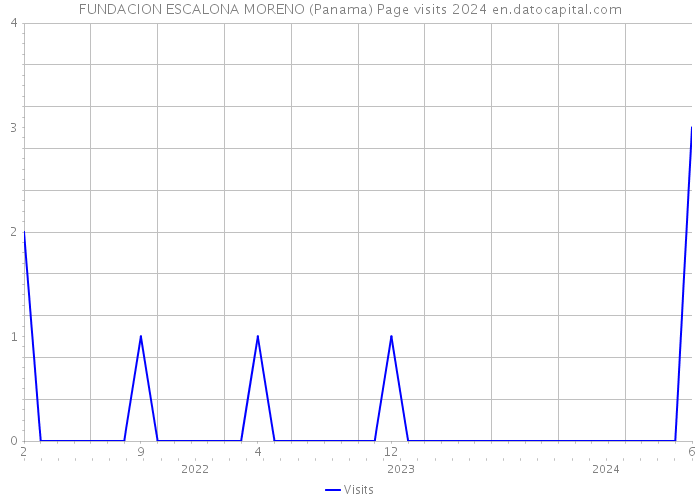 FUNDACION ESCALONA MORENO (Panama) Page visits 2024 
