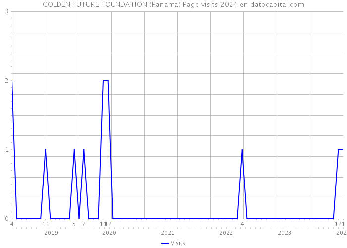 GOLDEN FUTURE FOUNDATION (Panama) Page visits 2024 