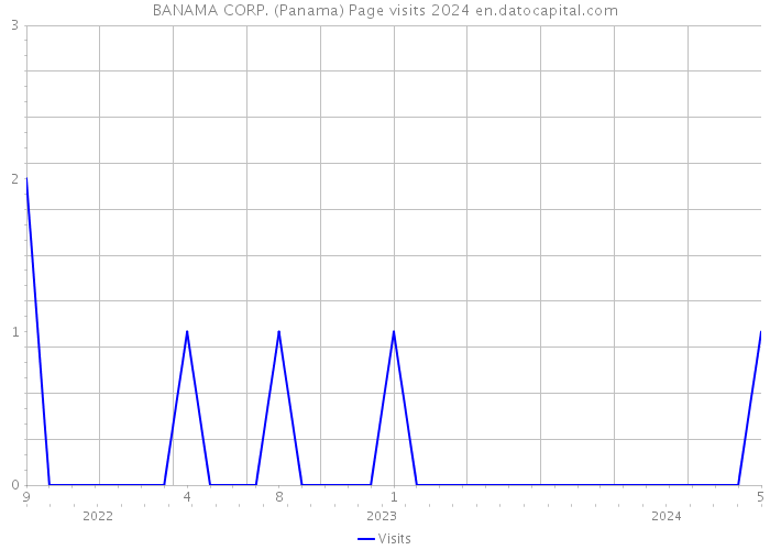 BANAMA CORP. (Panama) Page visits 2024 