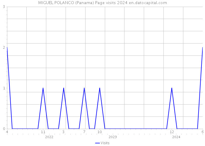 MIGUEL POLANCO (Panama) Page visits 2024 