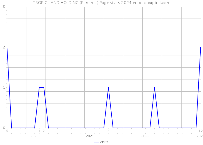 TROPIC LAND HOLDING (Panama) Page visits 2024 