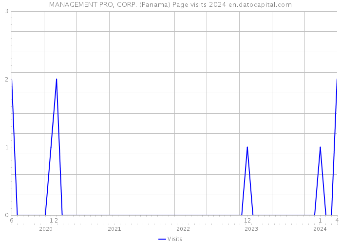 MANAGEMENT PRO, CORP. (Panama) Page visits 2024 