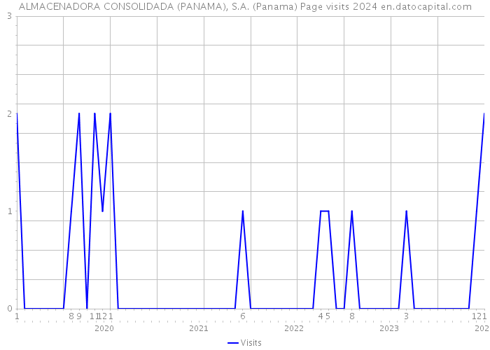 ALMACENADORA CONSOLIDADA (PANAMA), S.A. (Panama) Page visits 2024 