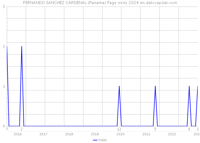FERNANDO SANCHEZ CARDENAL (Panama) Page visits 2024 