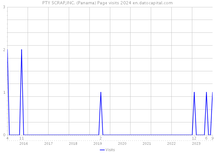 PTY SCRAP,INC. (Panama) Page visits 2024 