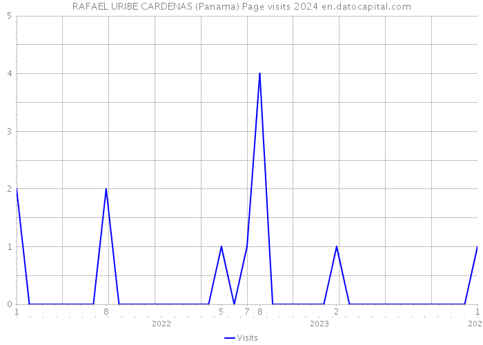 RAFAEL URIBE CARDENAS (Panama) Page visits 2024 