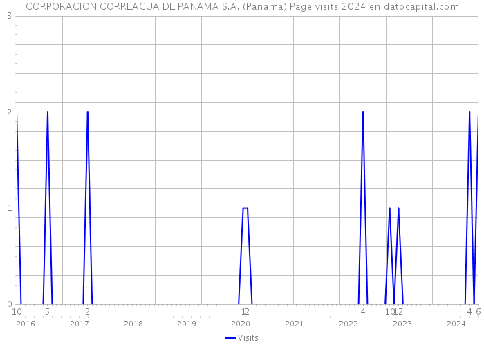 CORPORACION CORREAGUA DE PANAMA S.A. (Panama) Page visits 2024 