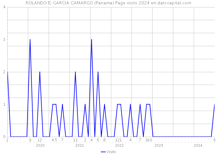 ROLANDO E. GARCIA CAMARGO (Panama) Page visits 2024 