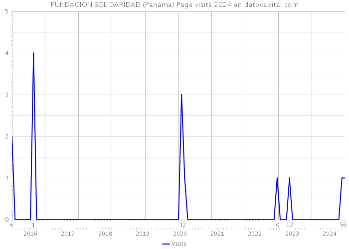 FUNDACION SOLIDARIDAD (Panama) Page visits 2024 