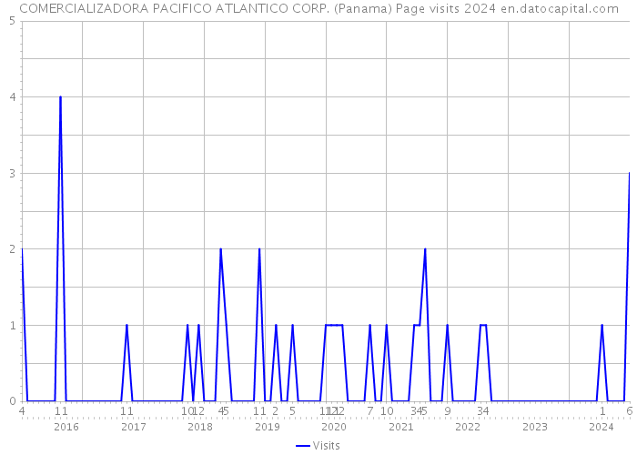 COMERCIALIZADORA PACIFICO ATLANTICO CORP. (Panama) Page visits 2024 