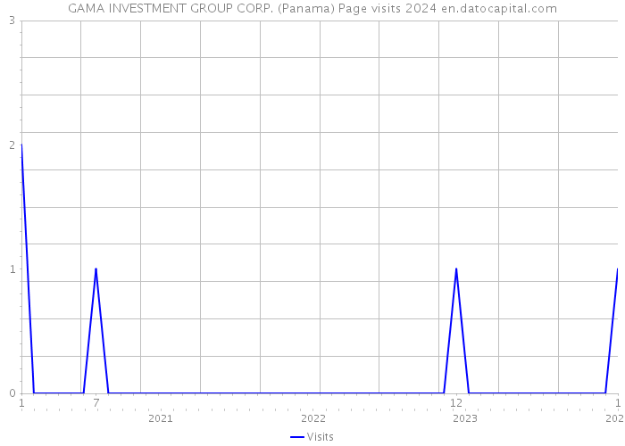 GAMA INVESTMENT GROUP CORP. (Panama) Page visits 2024 