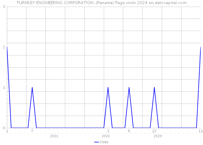 TURNKEY ENGINEERING CORPORATION. (Panama) Page visits 2024 